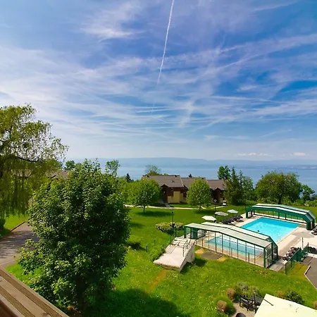 Vue Lac Leman & Piscine - Parking Free - Confort Appart 6 Pers Lugrin Exterior photo